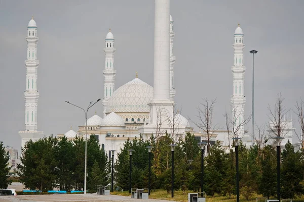 Nur Sultan Kazachstan 2020 Centrale Moskee Van Hoofdstad Nur Astana — Stockfoto