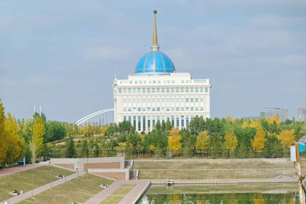 Nur Sultan Kazakhstan 2020 Administrative Part City Building Residence President — Stock Photo, Image