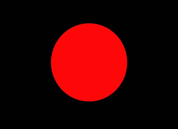 黒い背景 現代蛍光表面パターンと抽象の赤いサークル — ストック写真