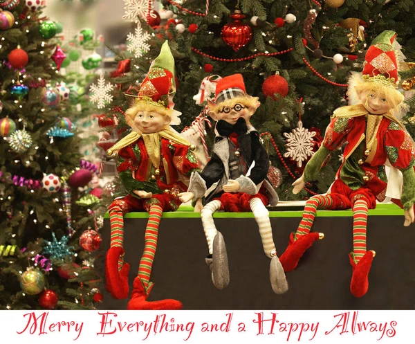 Christmas Celebration Beautiful Colorful Decorations New Year Abundance — Stock Photo, Image