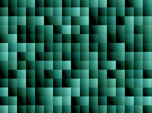 抽象广告 绿色梯度现代方块 模糊动态背景 — 图库照片