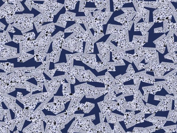 Soyut Mavi Dekoratif Geometrik Deforme Zikzak Reklam Modern Desen — Stok fotoğraf
