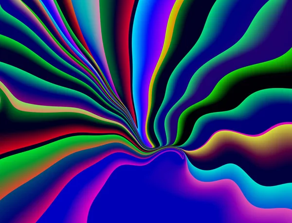 Mouvement Flou Multicolore Abstrait Motif Surface Mouvement Décoratif Contemporain — Photo