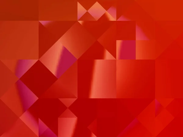 Sfondo Astratto Rosso Geometrico Decorativo Tridimensionale Gradiente Disegno Futuristico — Foto Stock