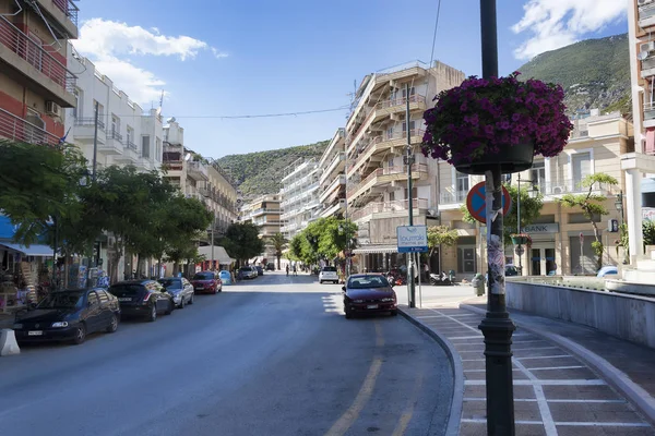 Loutraki Griechenland Juni 2018 Auf Der Straße Von Loutraki Einem — Stockfoto