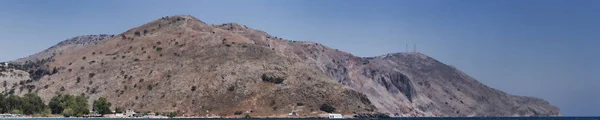 Гора Находится Окраине Георгиуполиса Крит Панорамный Вид Пляжа — стоковое фото