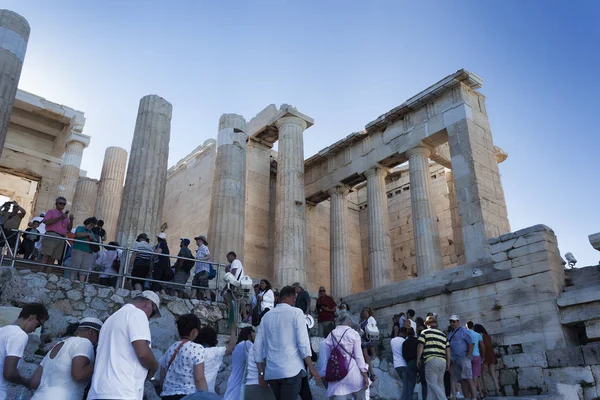 Atenas Grecia Junio 2018 Acrópolis Atenas Siempre Está Lleno Este — Foto de Stock