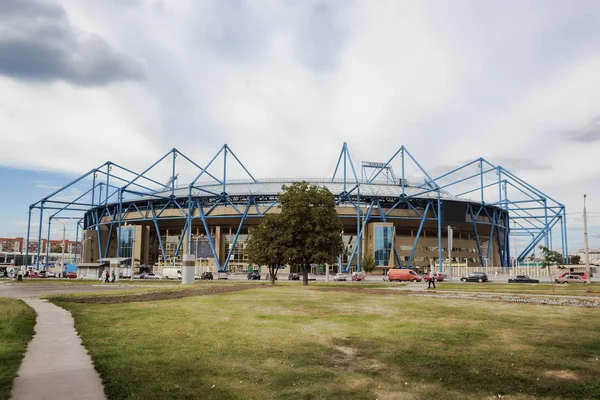 ハリコフ ウクライナ 2011 メタリスト ハリコフ 都市の最も大きい競技場のスタジアムはユーロ 2012年の つのスタジアムの一つ — ストック写真
