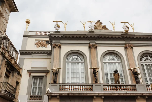 Fragment of Building of the Salvador Dali Museum in Figueros on — Stock Photo, Image