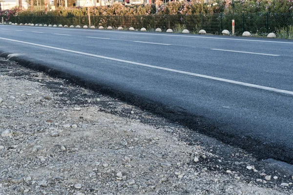 Newly laid asphalt — Stock Photo, Image