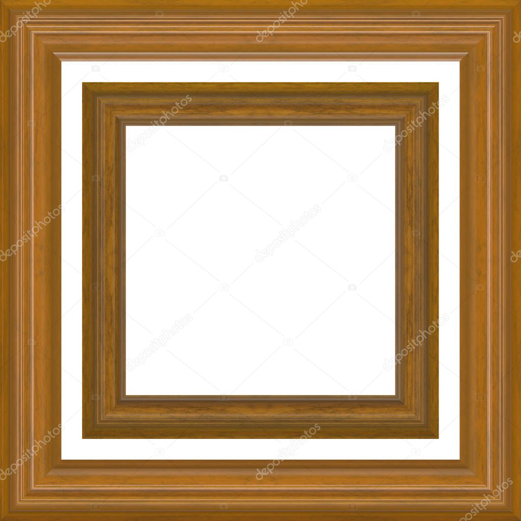 Wooden Frames isolated on white background