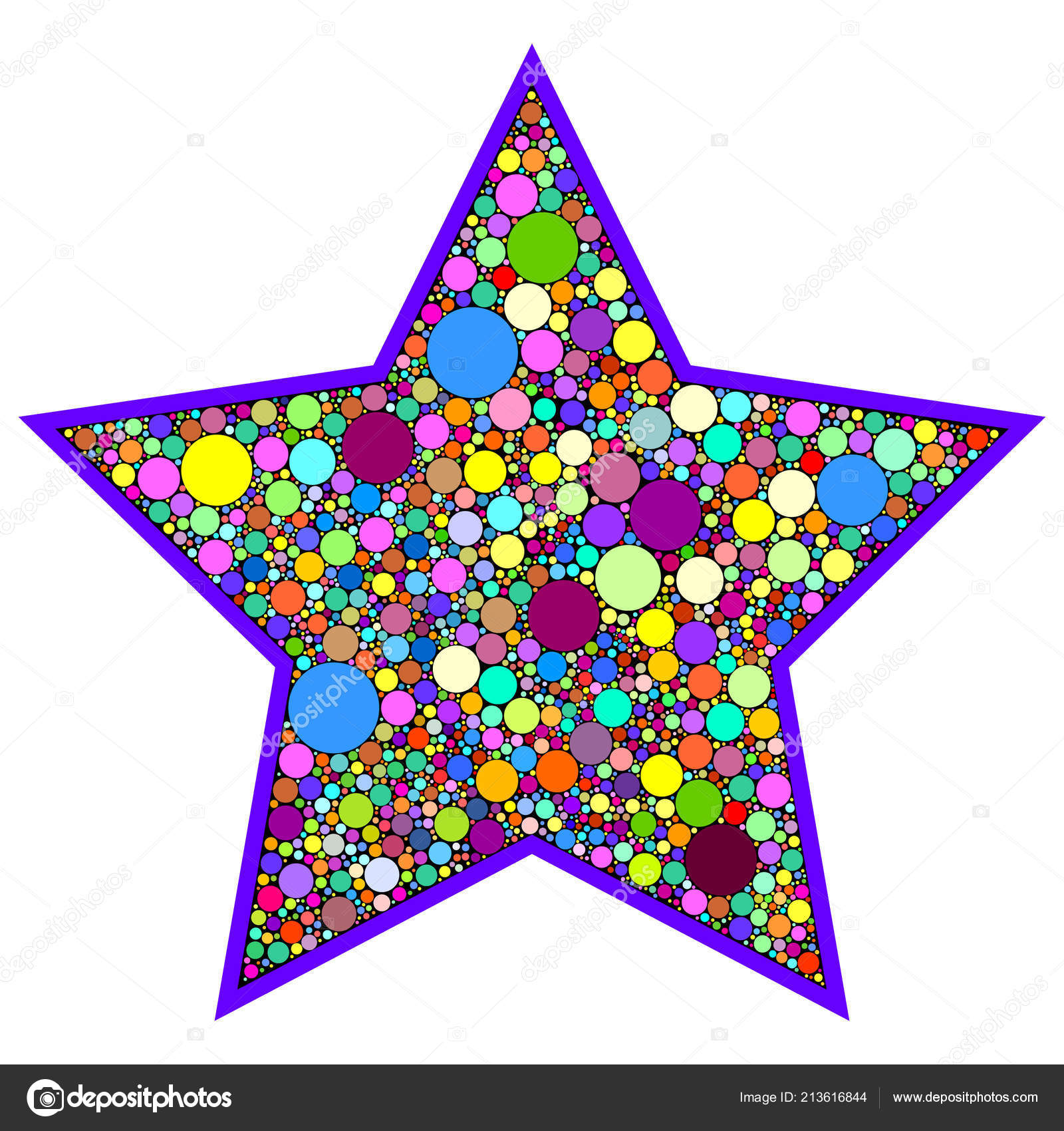 Heller Bunter Stern Mit Glitzern Auf Weissem Hintergrund Vektorgrafik Lizenzfreie Grafiken C Kerstin Weihe 213616844 Depositphotos