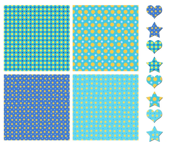 Blauwe Witte Tegels Texturen Collectie Geïsoleerd Wit — Stockfoto