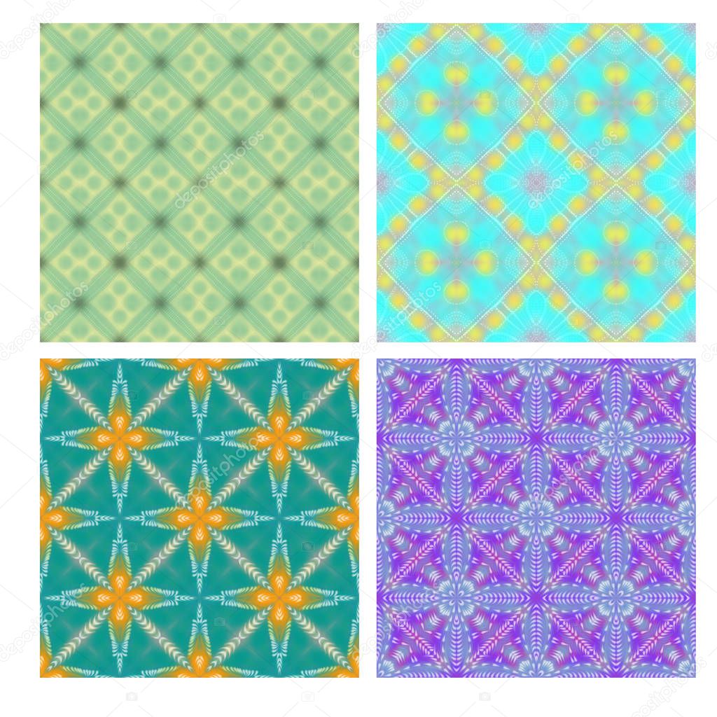 Colorful seamless tiling textures collection