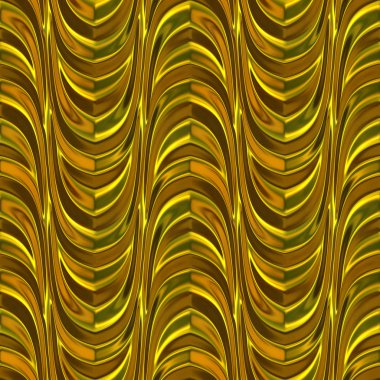 Dalgalı Golde metalik sorunsuz döşeme