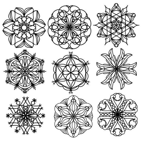 Siyah Dekoratif süsleme koleksiyonu