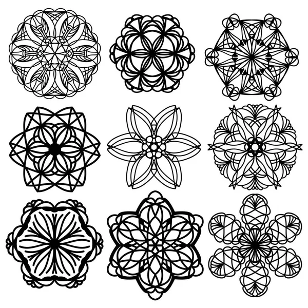 Siyah şık süsler koleksiyonu