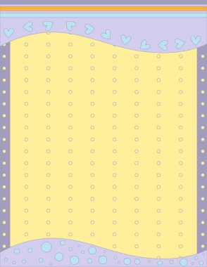 Modern arka plan ile kalpleri ve noktalar