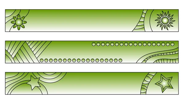 Botones Brillantes Verdes Con Patrón Simple — Archivo Imágenes Vectoriales