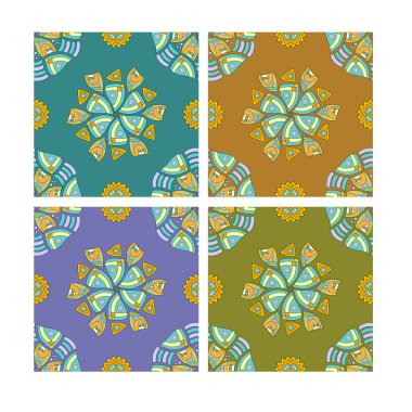 Renkli sorunsuz döşeme doku koleksiyonu