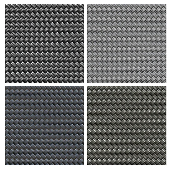 Variety of metallic tiles isolated on white background