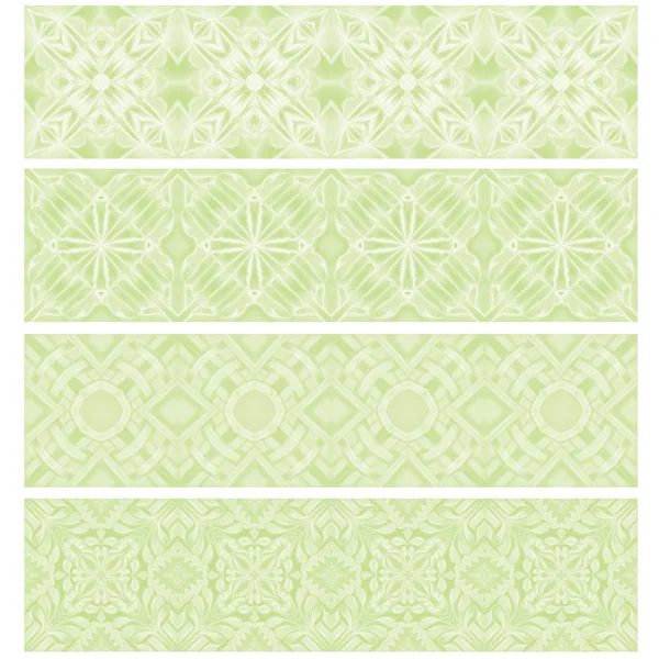 Verde Assetto Bordo Raccolta Sfondo Bianco — Foto Stock