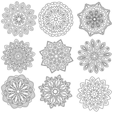 Siyah anahat süs koleksiyonu