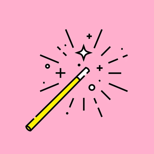 Magic wand icon — Stock Vector