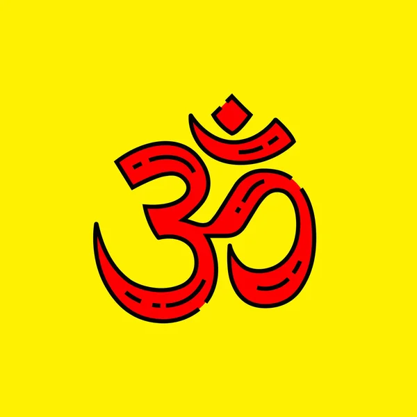 Hinduism symbol — Stock Vector