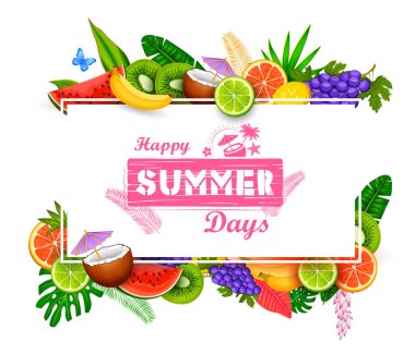 Yaz saati poster duvar kağıdı için eğlenceli Parti Davetiyesi afiş şablon