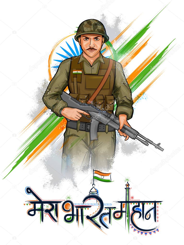 Indian Army Painting by Antariksha Sethiya-saigonsouth.com.vn