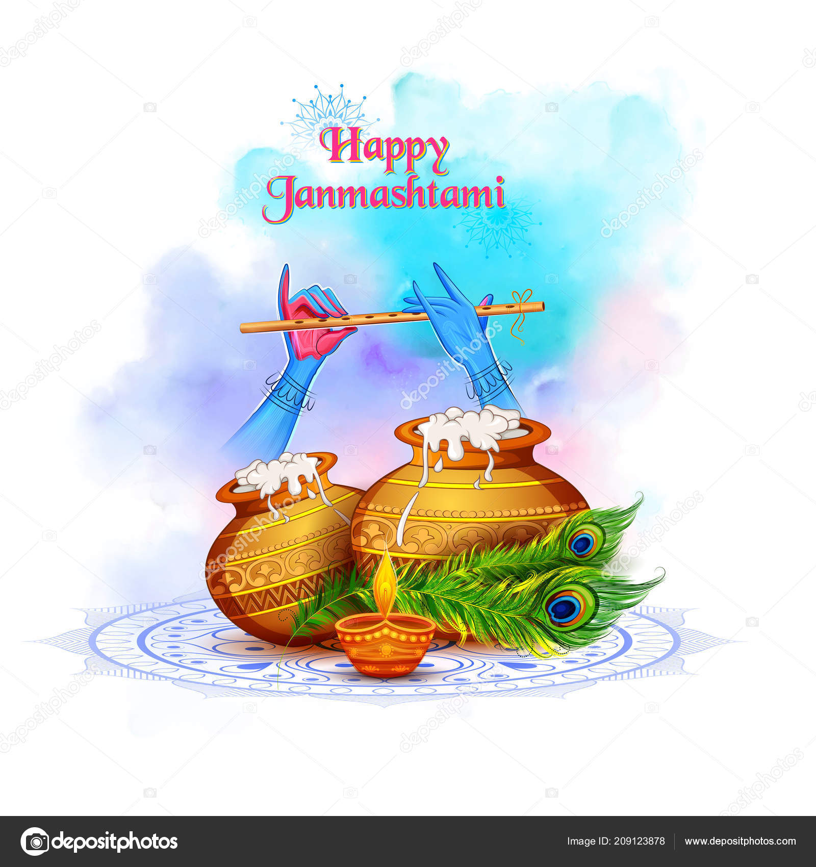 Janmashtami Vector Art Stock Images | Depositphotos
