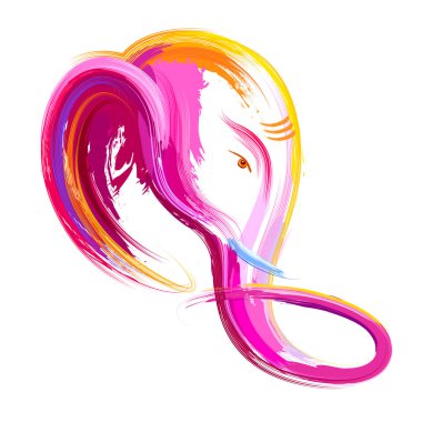 Ganesh Chaturthi festivali için Ganpati arka planı