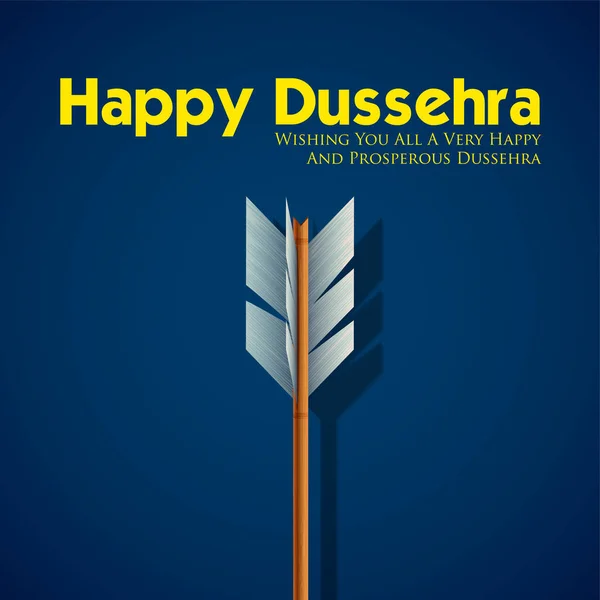 Стрела Рамы на индийском фестивале Happy Dussehra — стоковый вектор