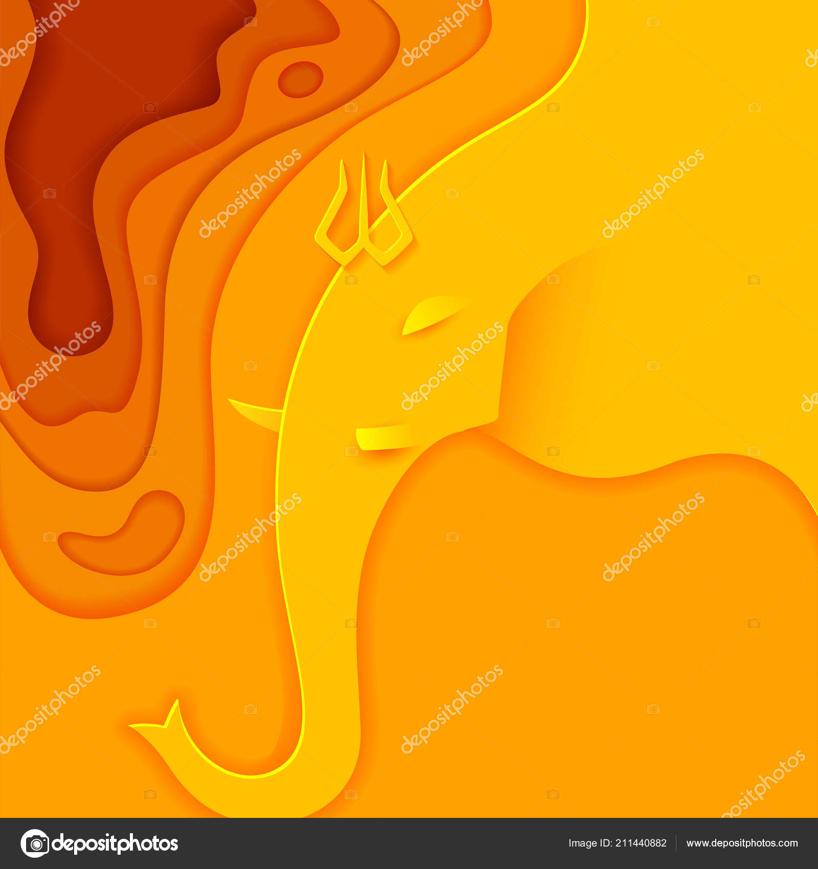 Lord Ganpati background for Ganesh Chaturthi festival of India Stock Vector  Image by ©vectomart #211440882