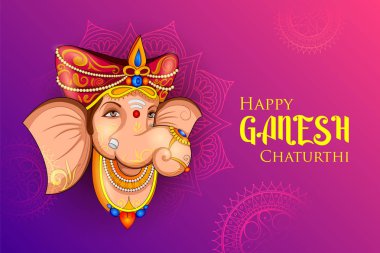  Ganesh Chaturthi festivali için Ganpati arka planı