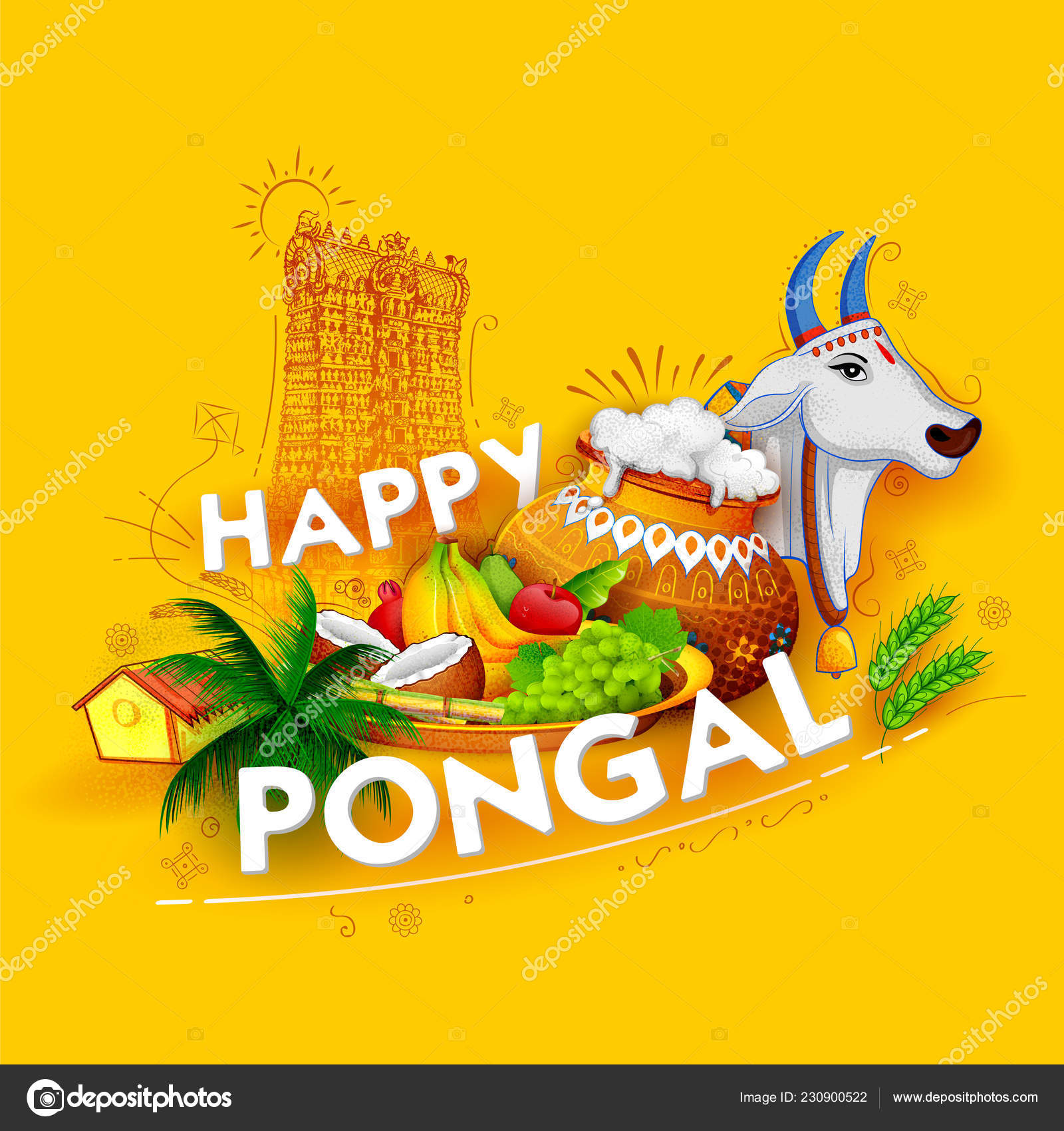 Happy Pongal Holiday Harvest Festival Of Tamil Nadu South India happy-pongal-holiday-harvest-festival-of-tamil-nadu-south-india