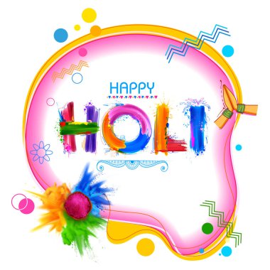 renkli Holi mutlu arka plan renk festival Hindistan kutlama tebrik için