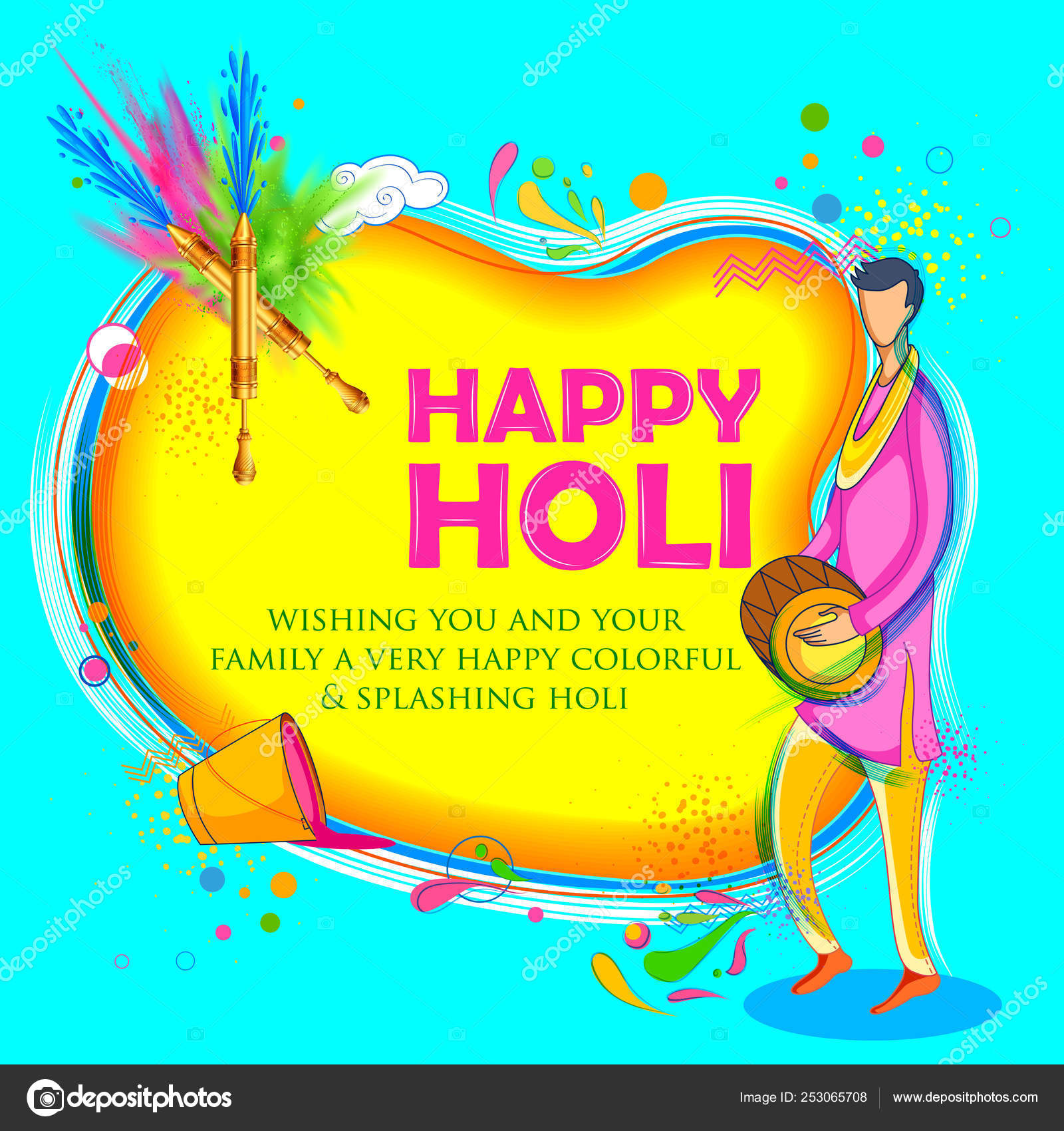 holi rang animetion sot video