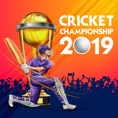 Topa vuran oyuncu oynarken Kriket Şampiyonası spor 2019