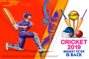 Topa vuran oyuncu oynarken Kriket Şampiyonası spor 2019