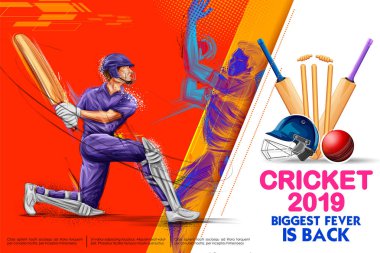 Topa vuran oyuncu oynarken Kriket Şampiyonası spor 2019