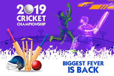 topa vuran oyuncu ve Kriket Şampiyonası spor 2019 oynarken melon