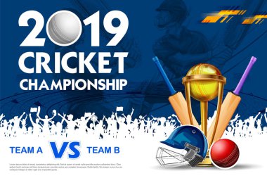 Topa vuran oyuncu oynarken Kriket Şampiyonası spor 2019