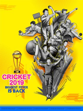 topa vuran oyuncu ve Kriket Şampiyonası spor 2019 oynarken melon