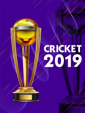 Gerçekçi Altın Kupası Kupa kriket spor turnuva oyun için