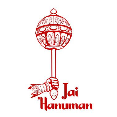 Lord Hanuman Hindistan Hanuman Jayanti festivali için soyut arka plan