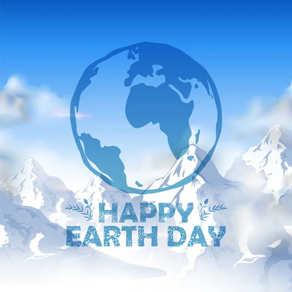 Conceptul Earth Day pentru un glob verde și sigur — Vector de stoc