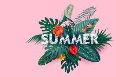 Yaz saati poster duvar kağıdı için eğlenceli Parti Davetiyesi afiş şablon