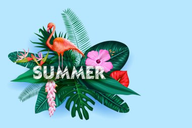 Yaz saati poster duvar kağıdı için eğlenceli Parti Davetiyesi afiş şablon